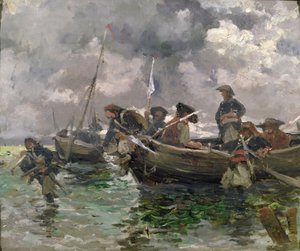 Cena de guerra no mar